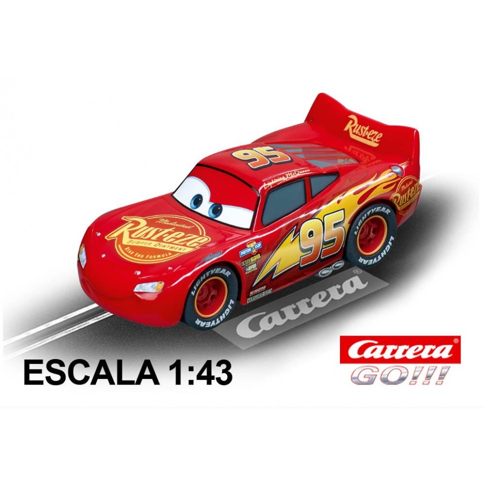 Coche Carrera Go Disney Cars 3 Rayo Mcqueen