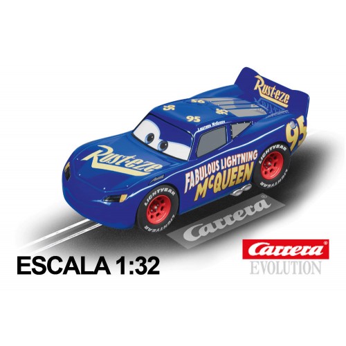 Evolução do carro de corrida Disney Fabulous Lightning McQueen