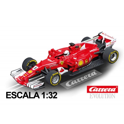 Carro de evolução Ferrari F1 Vettel SF70H Carrera