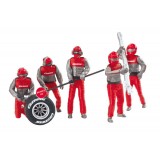 Figuras Decoracion Mecanicos color rojo 5ud Carrera 132-124