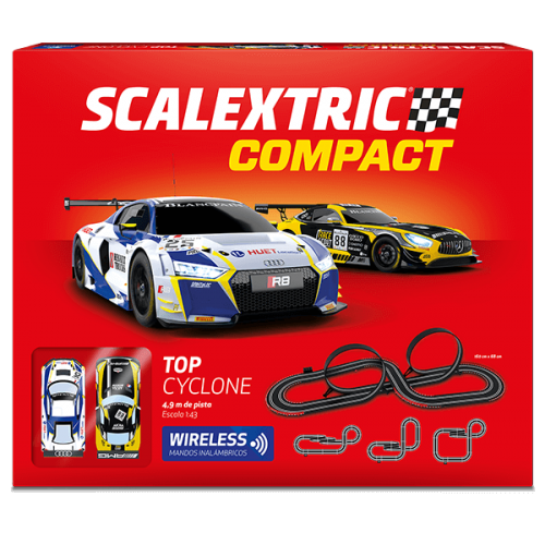 Circuito de ciclone superior sem fio compacto Scalextric