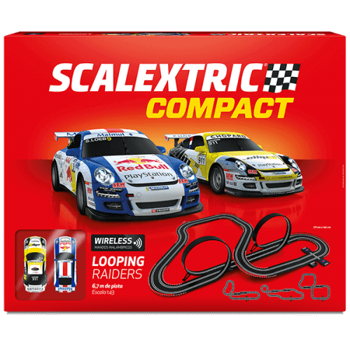 Circuito sem fio Scalextric Compact Looping Raiders