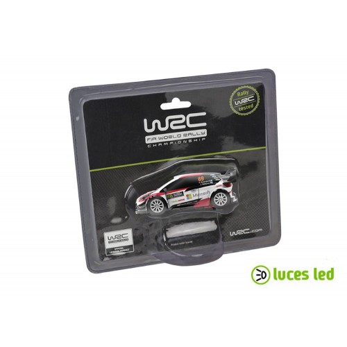 1:43 slot car Ninco WRC Toyota Yaris Rovanpera com luzes