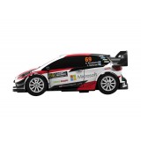 1:43 slot car Ninco WRC Toyota Yaris Rovanpera com luzes