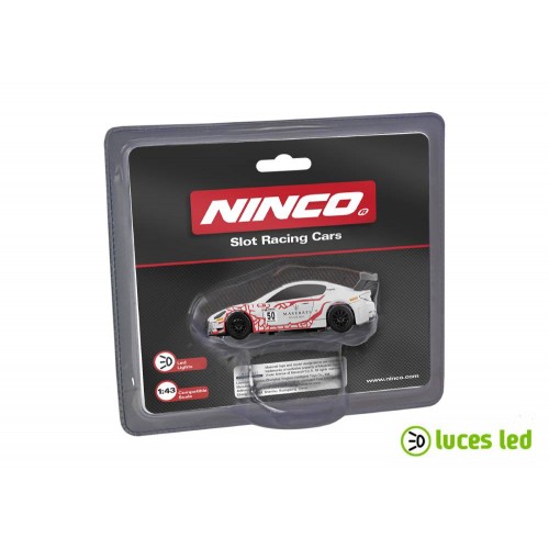 Slot car 1:43 Ninco Maserati White
