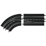 Pista cambio de carril en curva izquierda dentro a fuera Carrera Digital 132-124