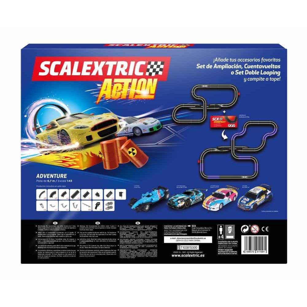 Pistas, carros e circuitos da Scalextric SCX