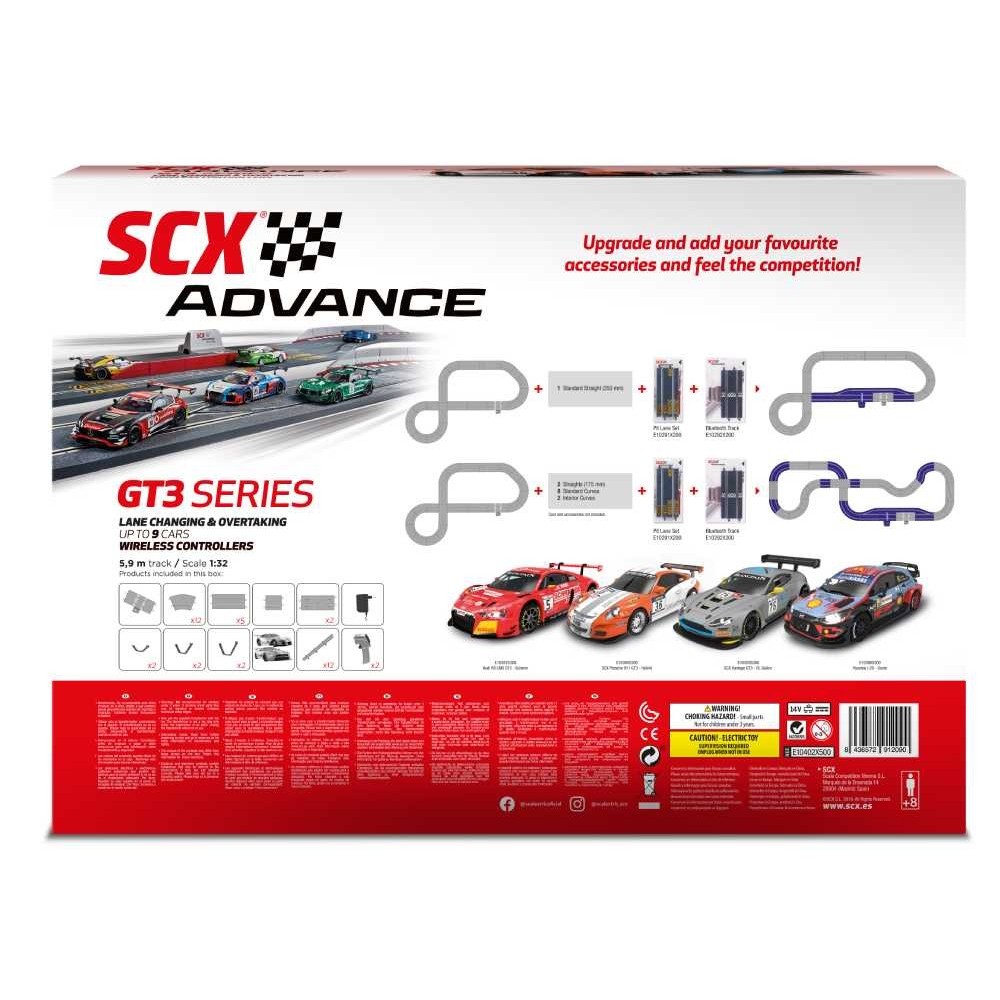 Pack de Ampliacion V2 Circuito de Scalextric Advance 2.0 GT3 Series