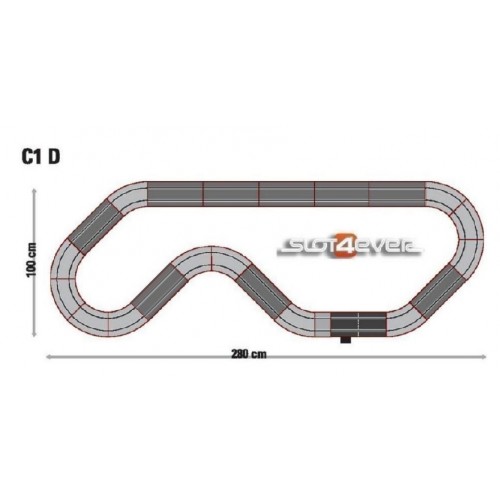 Pacote de expansão do circuito C1D universal Scalextric