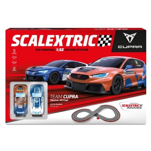 Circuito de Scalextric Analogico Team Cupra Electric vs Fuel