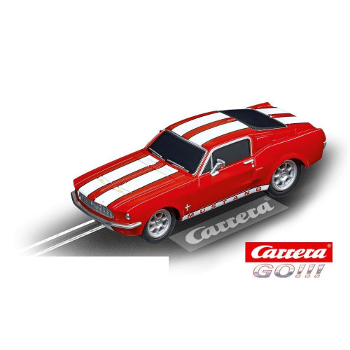 Carro Carrera Go Ford Mustang 67 Race Red