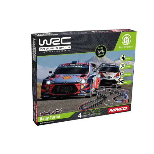 1:43 Circuito de slots Ninco WRC Rally Turini Wireless