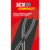 Recta cambio de carril 2 ud Scalextric Compact