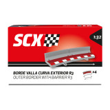 Borde Valla Curva Exterior 4 ud Scalextric Universal