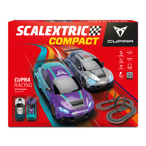 Circuito de corrida Scalextric Compact Cupra Racing
