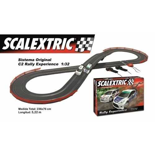 Experiência analógica Scalextric Circuit C2 Rally