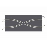 Mudança de faixa reta (2ud) Scalextric Universal