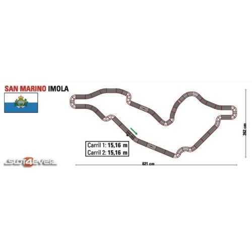 Circuito Analógico Scalextric C2 San Marino Imola