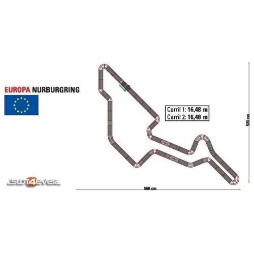 Circuito analógico Scalextric C2 Europa Nurburgring