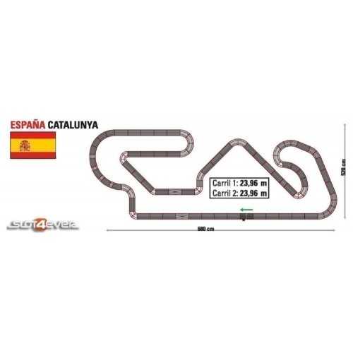 Circuito analógico Scalextric C2 Espanha Catalunya Montmelo