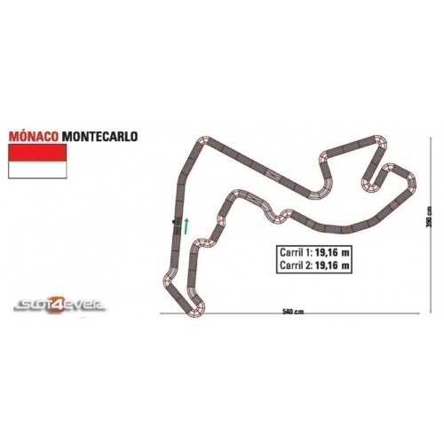 Circuito analógico C2 Scalextric Monaco Montecarlo