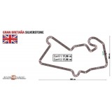 Circuito analógico Scalextric C2 Grã-Bretanha Silverstone