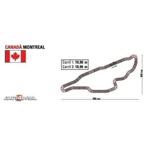 Circuito Analógico Scalextric C2 Canadá Montreal