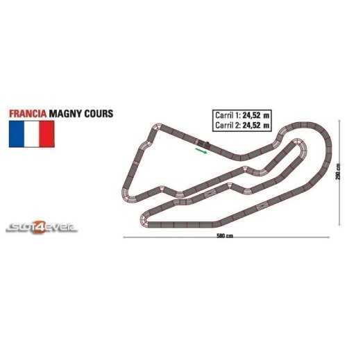 Circuito de Scalextric Analógico C2 Francia Magny Cours