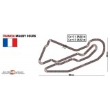 Circuito analógico Scalextric C2 França Magny Cours