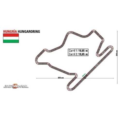 Circuito analógico Scalextric C2 Hungria Hungaroring