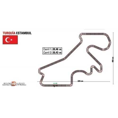Circuito analógico C2 Scalextric Turquia Istambul