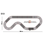 Circuito analógico Scalextric de corrida C1D GT