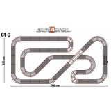 Circuito analógico Scalextric de corrida C1G GT