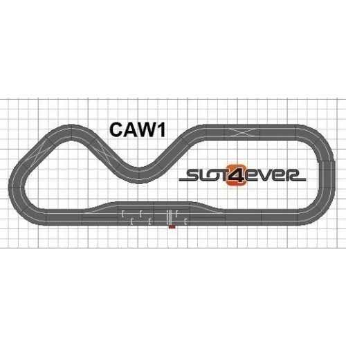 Circuito W1 de controle de combustível total expandido Scalextric WOS