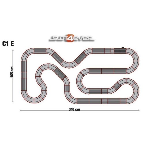 Pacote de expansão do circuito C1E universal Scalextric
