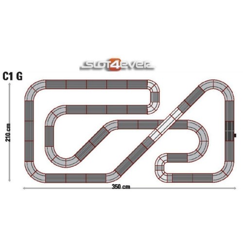 Pacote de Expansão de Circuito Scalextric Universal C1G
