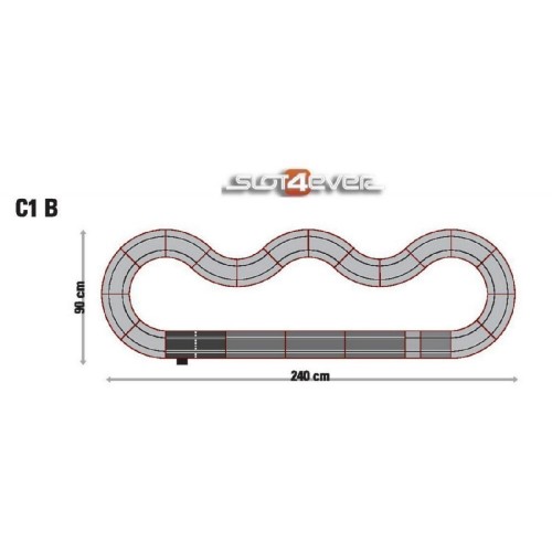 Pacote de expansão de circuito C1B universal Scalextric