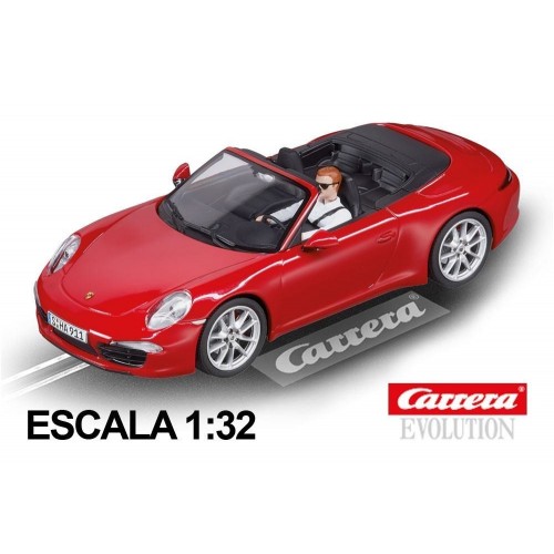 Carrera Evolution Porsche 911 Carrera S Cabriolet carro