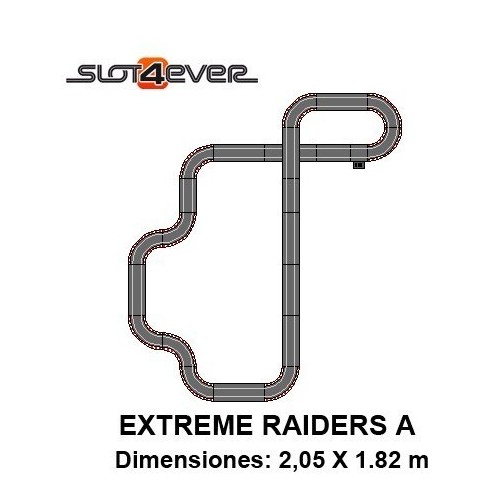 Circuito Scalextric Compact Extreme Raiders A