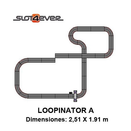 Circuito compacto scalextric expandido LOOPINATOR A