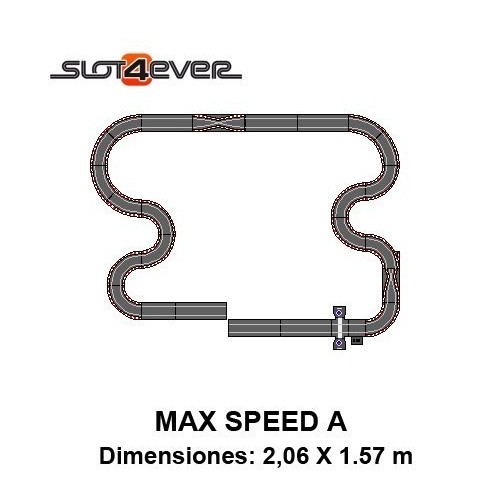 Circuito Scalextric Compact Expanded MAX SPEED A