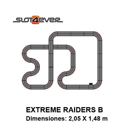 Circuito Scalextric Compact Extreme Raiders B