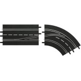 Trilha de mudança de faixa em uma curva direita de dentro para fora Carrera Digital 132-124
