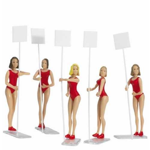 Figuras Decoracion Chicas Parrilla de Salida 5ud Carrera 132-124