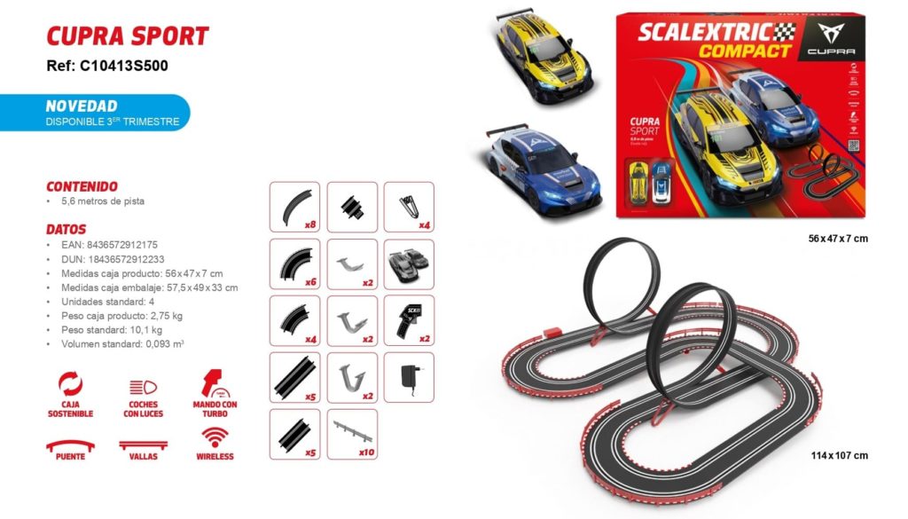 Circuito de Scalextric Compact Cupra Sport Wireless