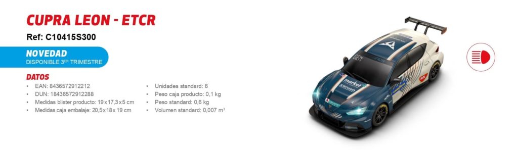 Coche de Scalextric Compact Cupra Leon ETCR