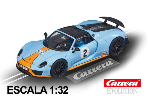 Carrera Evolution Porsche 918 Spyder Gulf Racing, carro nº 2