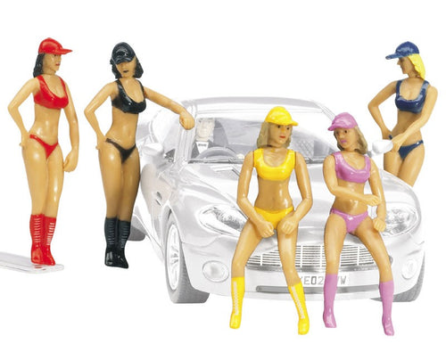 Figuras de decoração de Pit Babes 5ud Carrera 132-124