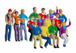 Figuras decorativas sortidas 12 sentadas 3 em pé Carrera 132-124