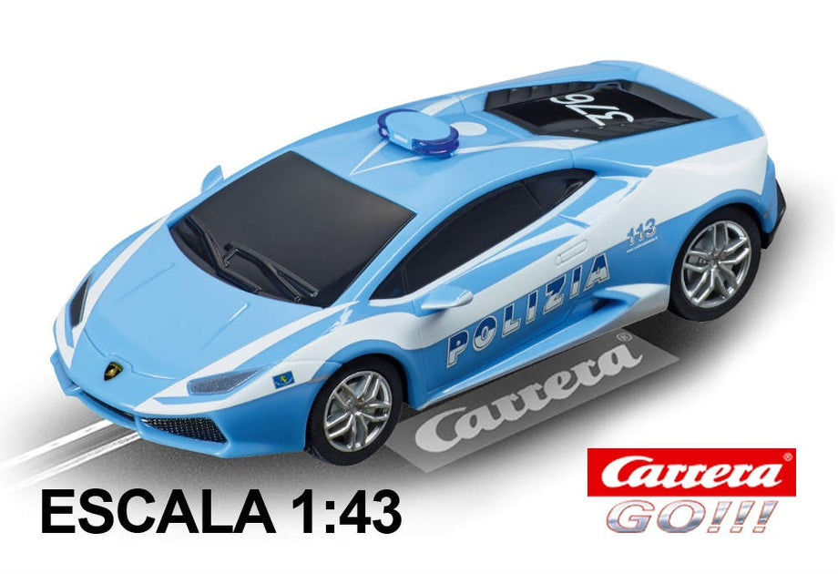 Carrera Go Lamborghini Huracan LP610-4 Carro de polícia italiano